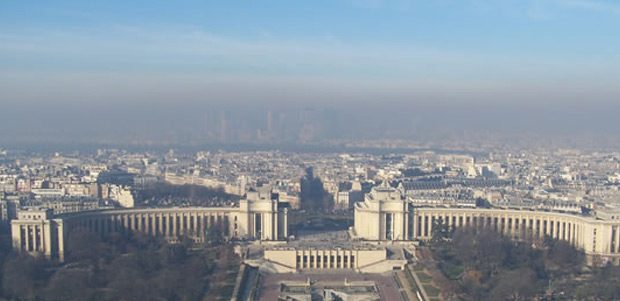 Pollution sur Paris – crédits Airparif