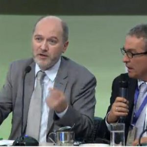 Denis Baupin à la conférence de presse à Bogota