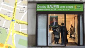 Inauguration du local de Denis Baupin
