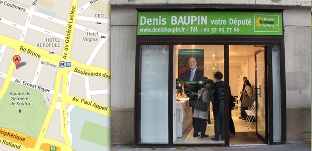 Inauguration du local de Denis Baupin