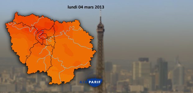 Paris-pollution Indice Airparif