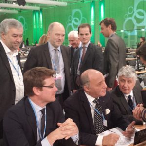 Denis Baupin à la COP19 avec L Fabius et P Martin